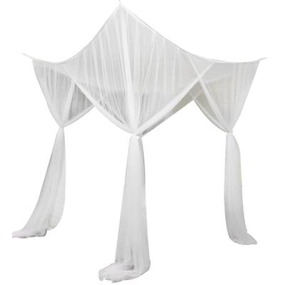 190 * 210 * 240 cm Sexy Moskitonetz Palace Viertürer King/Queen Doppelgröße Home Einzelbett Insektenschutz Outdoor Square Grace White Baldachinnetz
