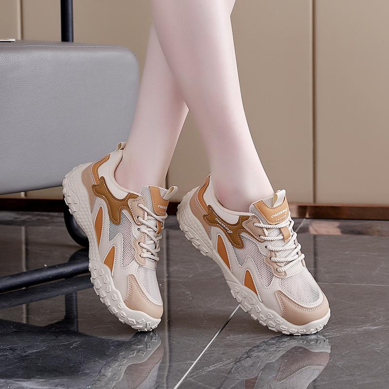 Forrest Gump Shoes Women's Feet Show Small Color Matching Dad Shoes 2025 Spring New Versatile Sports and Leisure Shoes Women's Q3002