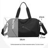 Women's Water-Resistant Oxford Travel Bag with Wet/Dry Compartments and Handheld Fitness Storage