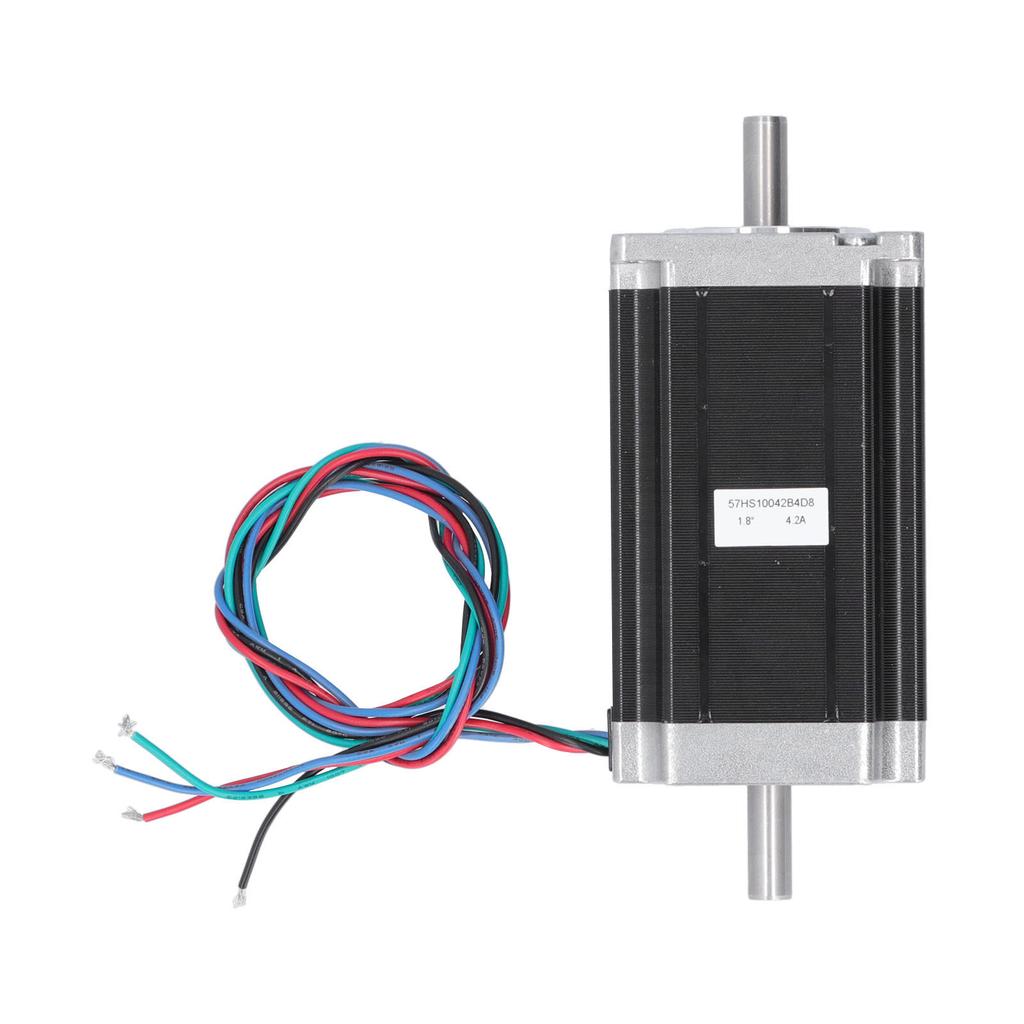 57 Stepper Motor 2.5Nm 4   Motor with 8mm Shaft CNC Mill Lathe Accessories 24V 4.2A57HS10042B4D8 Dual Shaft