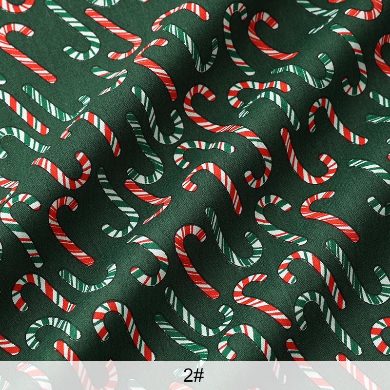 0.5m/1m/2m Pure Cotton Twill Christmas Printed Fabric for Sewing Curtain Scene Decoration Tablecloths Children's Clothing Fabric