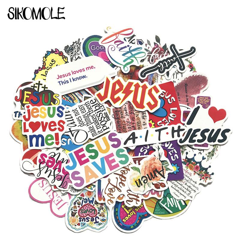 10 30 50PCS Cartoon Jesus Christ Love Faith Cute Sticker Case Suitcase DIY Toy Laptop Guitar Skateboard Lovely Decal Stickers F5