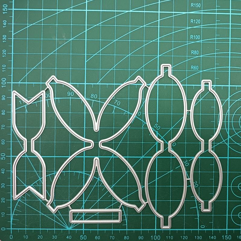 DIY Střihací šablony na mašle do vlasů Ražební výseky Šablona pro DIY Motýlek Mašle do vlasů Narozeninové drobnosti Tvorba přání Scrapbooking