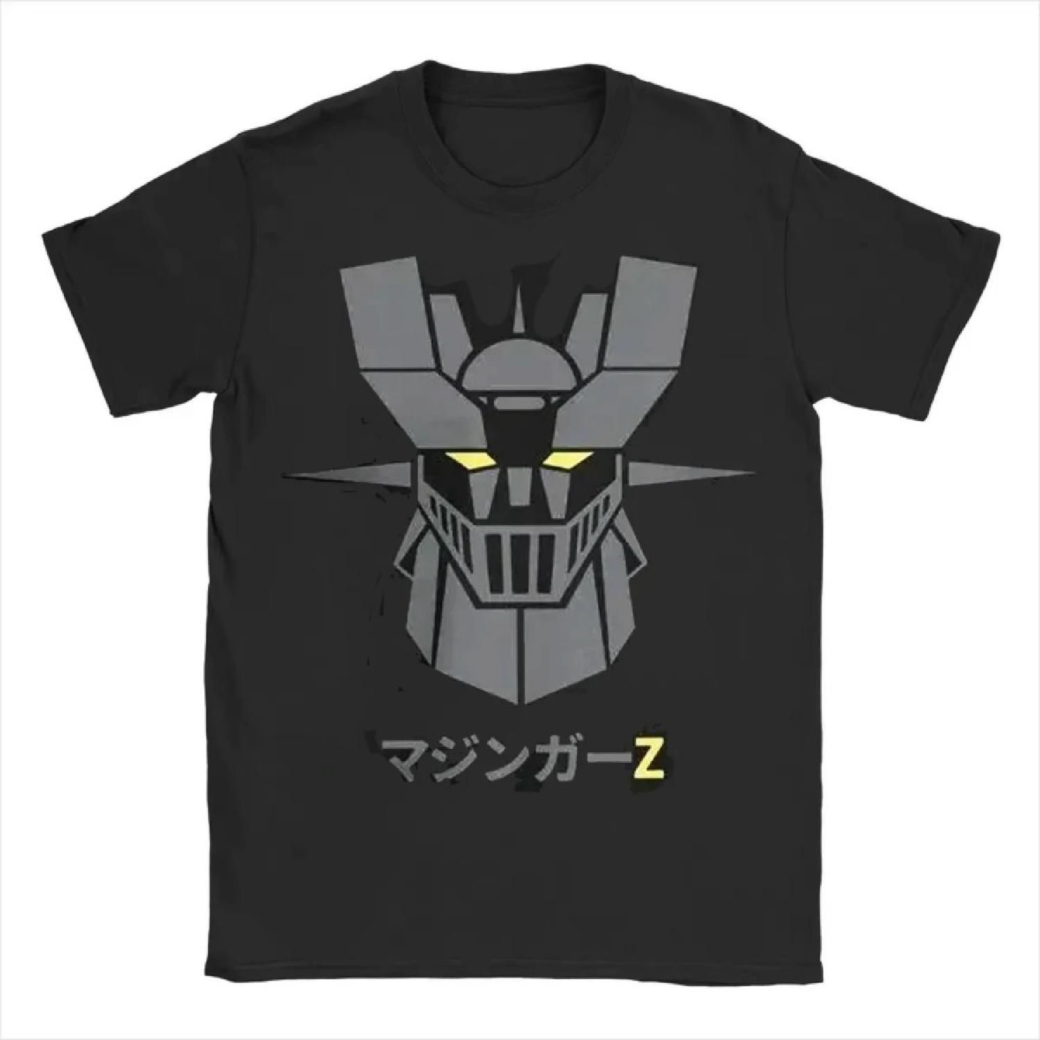 

Men Women T Shirts Anime Video Game Robot Mazinger Z Print Tee Short Sleeve 100% Cotton Oversize T-shirt Retro Harajuku Tops XXXXXL чорний