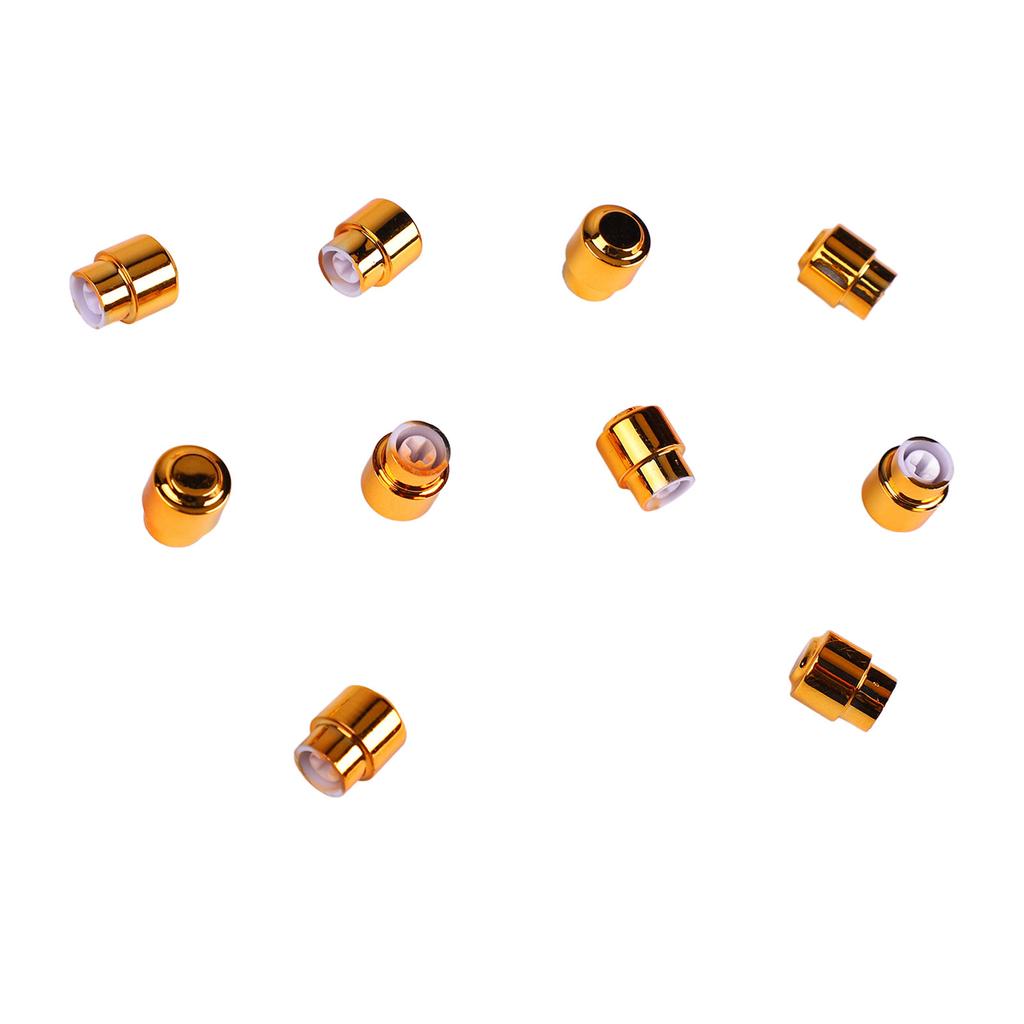 10PCS Electric Guitar Pickup Switch Tip Gold Round Retro Plastic Toggle Switch Knob Tip for 3 Way 5 Way