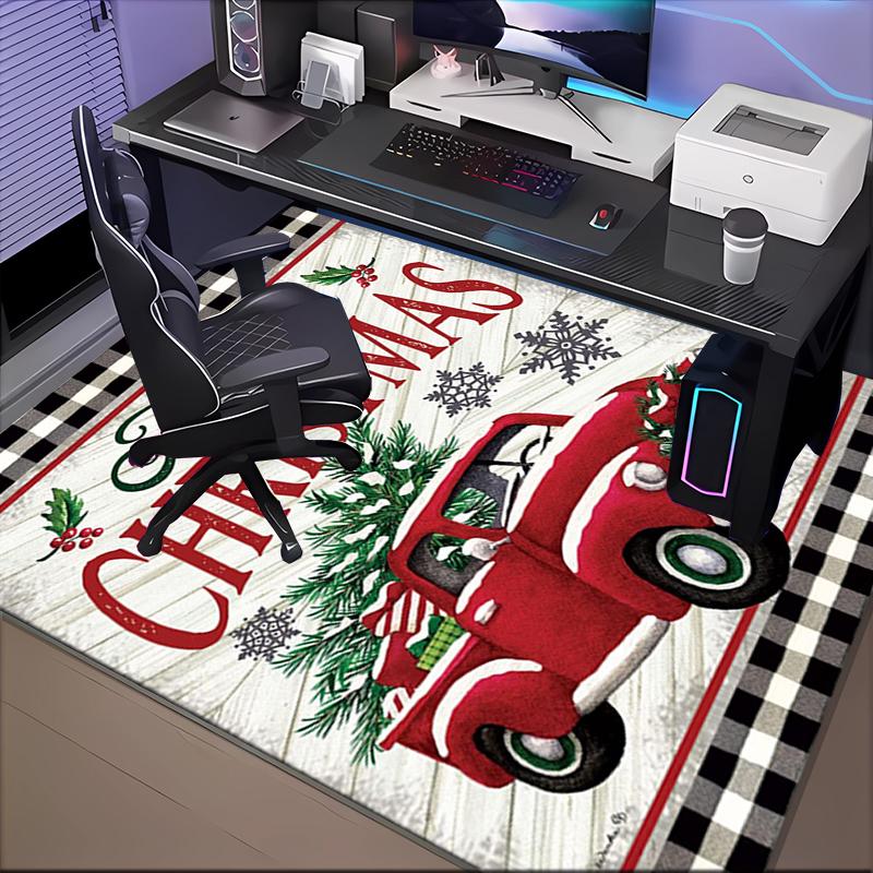 Christmas Vintage Truck Area Rug Suitable for Indoor And Outdoor,Carpets for Kitchens, Homes, Offices, Living Rooms,Home Decor,Christmas Gift