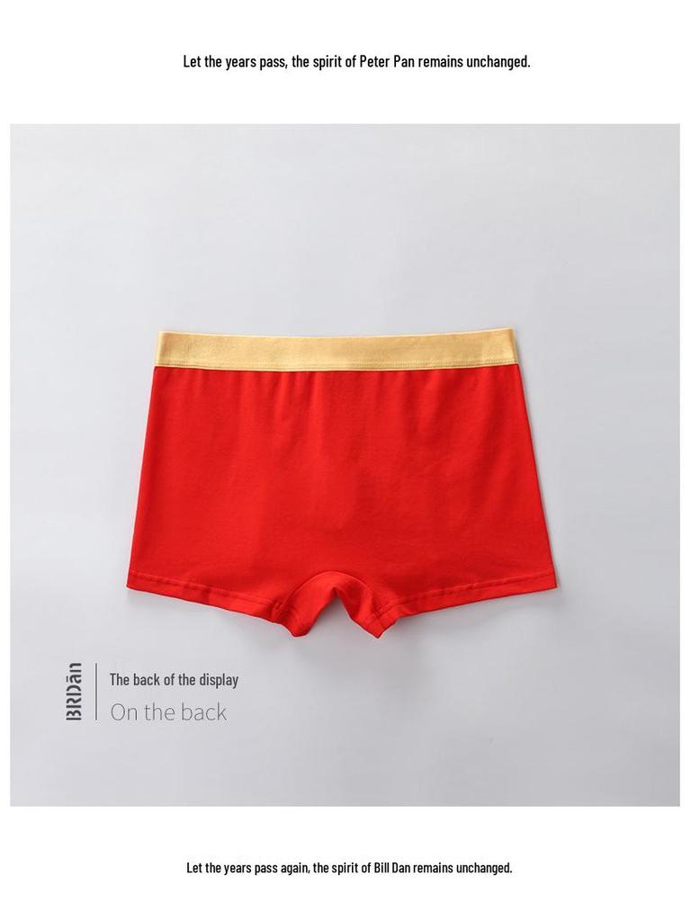 Red Teen Boxer Briefs for Boys