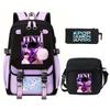 Peripheral Printed Children'S Backpack Large-Capacity Primary And Secondary School Student Leisure Schoolbag Three-Piece Set