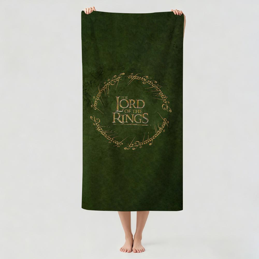 Movie The L-Lord of the R-Rings Towel Drying Bath Towel Applicable To Light Swimming Camping Yoga Beach Out