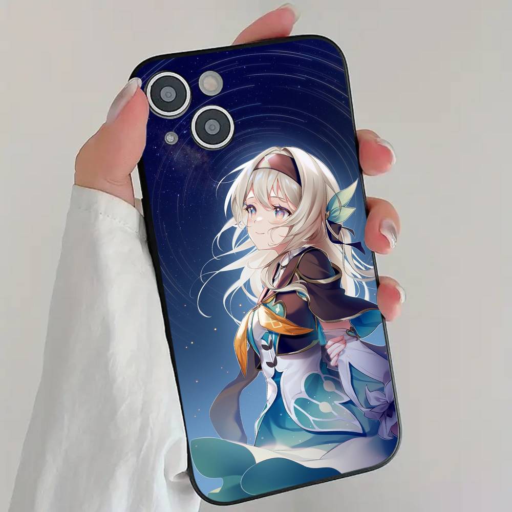 Anime Game H-Honkai Star R-Rail Phone Case Cool Black Silicone Soft For IPhone 16 15 14 13 12 11 X XR Plus Pro Max Plus