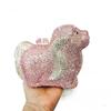 Puppy  Diamond Evening Bag Dog Crystal Handbag Rhinestone Bags Wedding Bridal Purse Luxury Crystal Clutches Women Party Purses