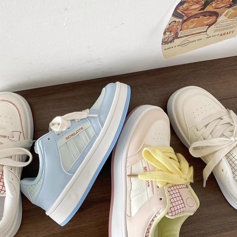 High-value Versatile Little White Shoes for Women's Summer New Board Shoes Platform-soled Retro Casual Bread Shoes for Women