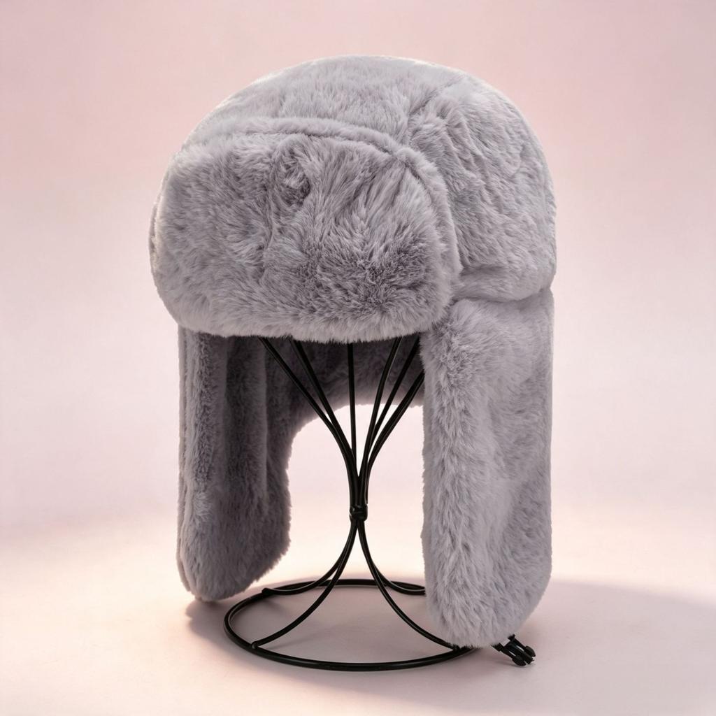 Hat Winter Thickened Plush Ear Protector Lei Feng Hat Men's and Women's Warm Windproof Cycling Outdoor Fashion Hat
