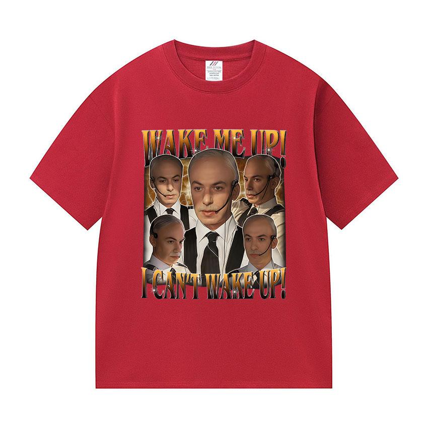 Nathan Fielder Wake Me Up Funny Meme T Shirt Unisexs High Quality Fashion Vintage Tshirts Unisex Oversized Cotton Tshirt Streetwear S
