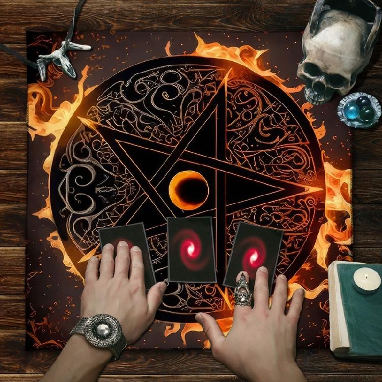 Multifunctional Tarots Card Table Cover Square Decorations Tarots Tablecloth Witchcraft Divination Altar Table Cloth