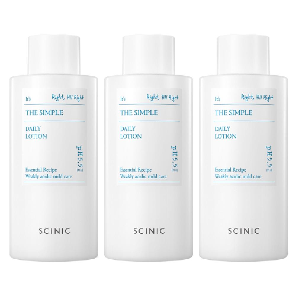 Scinic Simple Ежедневный лосьон 260мл 3 шт. 3 lotions ((7691813208))