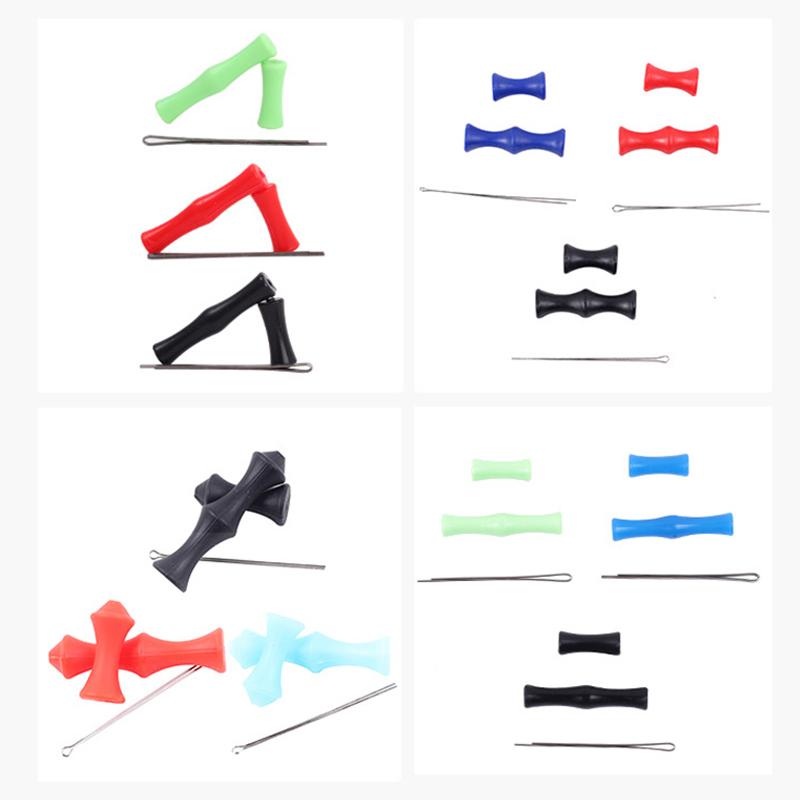 3Pcs/Set Archery Bow String Silencer Stabilizer Silicone Finger Protector For Compound Bow/Recurve Longbow Hunting Shooting