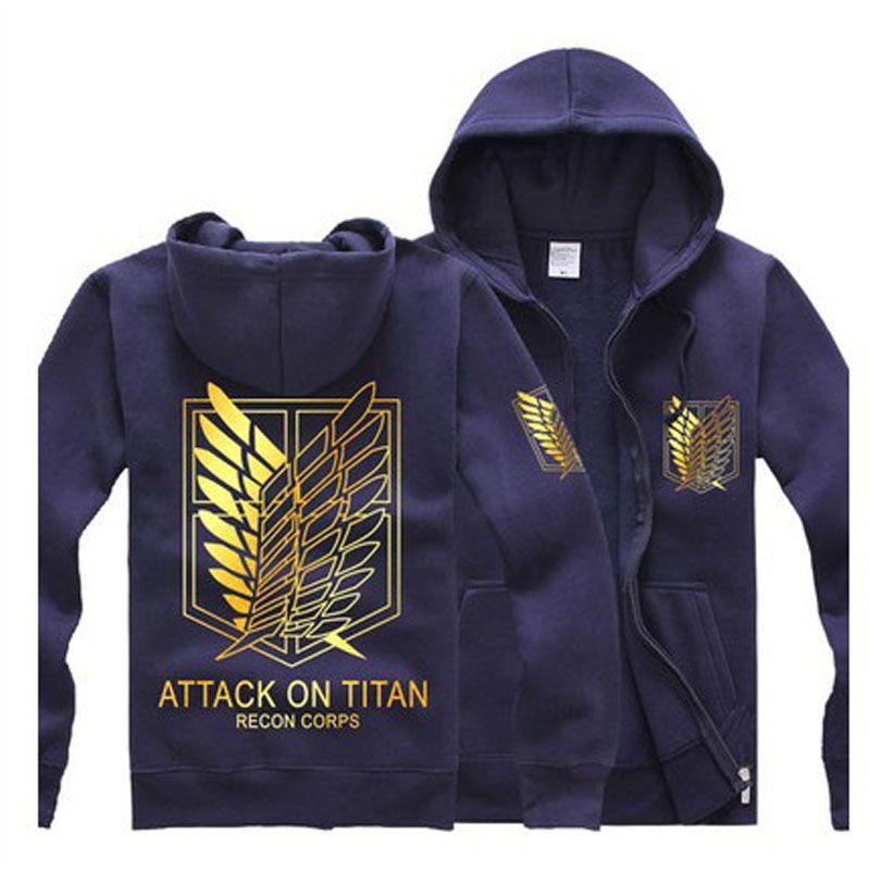 Premium Quality Anime Attack On Titan Men's Fit Hoodie Coat Perfect For Any Occasion