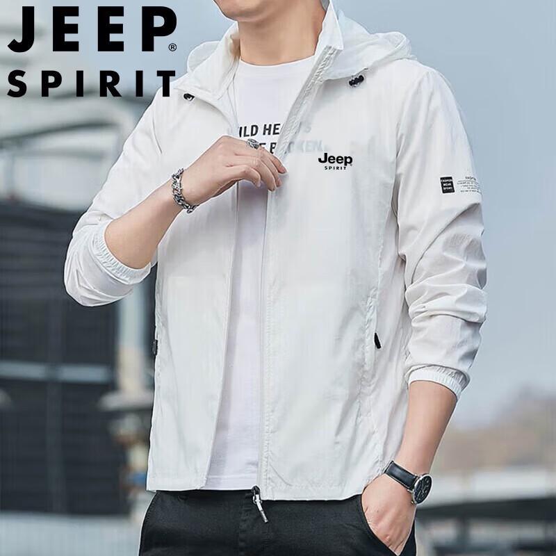 

JEEP SPIRIT Unisex UPF 50+ Hooded Sun Protection Jacket L