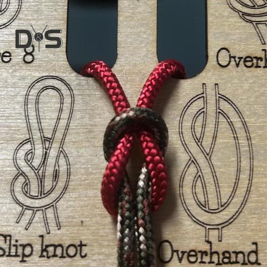 Learn Knot Training Board 16 Knots Tying Practice Wooden Board Beginner Reefs Square Knots Hands-On Learning Board Outdoor Camping Lovers Gift