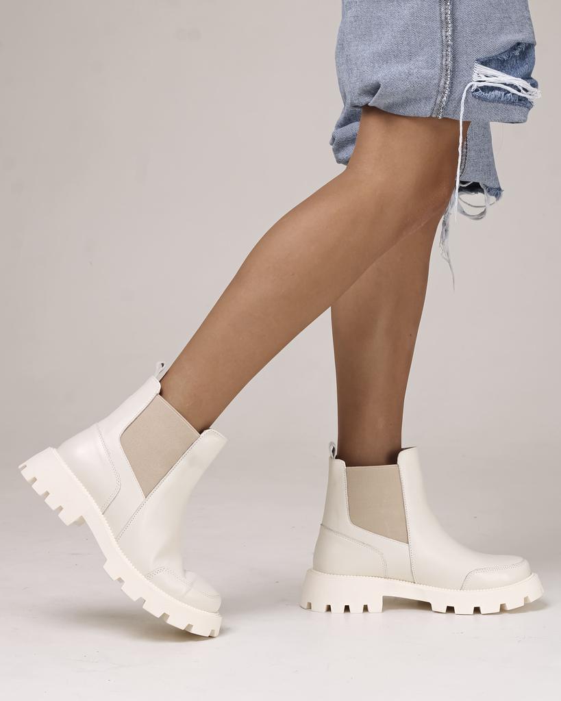 Chelsea Boots Kento 2040 36 Milky Leather