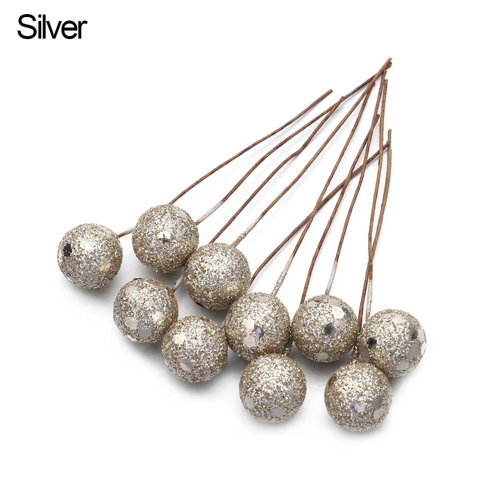 DIY Party Supplies Christmas Ornament Wedding Decoration Small Berries Stamens Artificial Flower Christmas Decor Red Berries