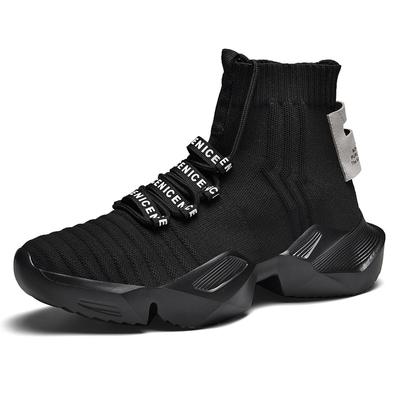 Socks Shoes Autumn Large Size Men's Shoes Elastic High Top Shoes Daddy Sports Men's Shoe Size