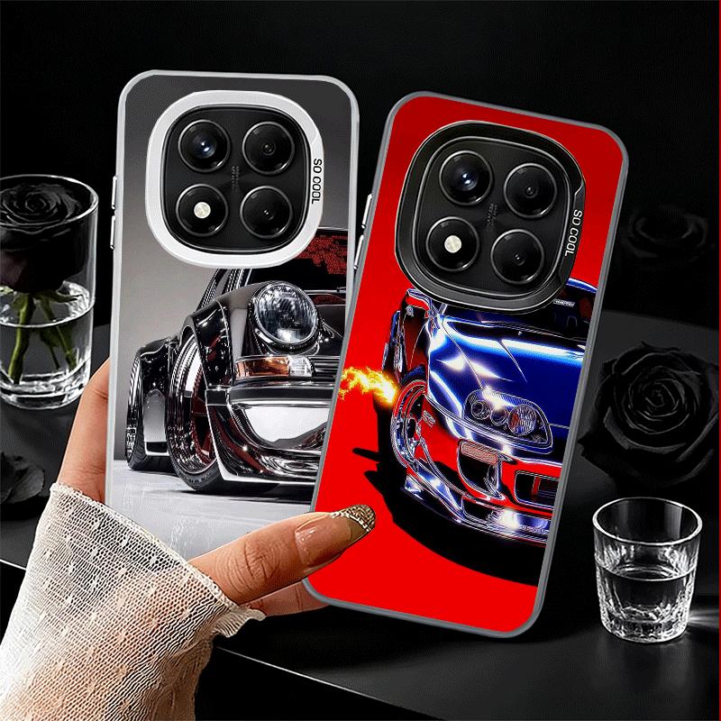Electroplated Style Sports Car Soft Phone Case for Xiaomi Redmi Note 13 14 15 Pro Plus 12S 12 11S 11 11T 10S 10 Shockproof Cover