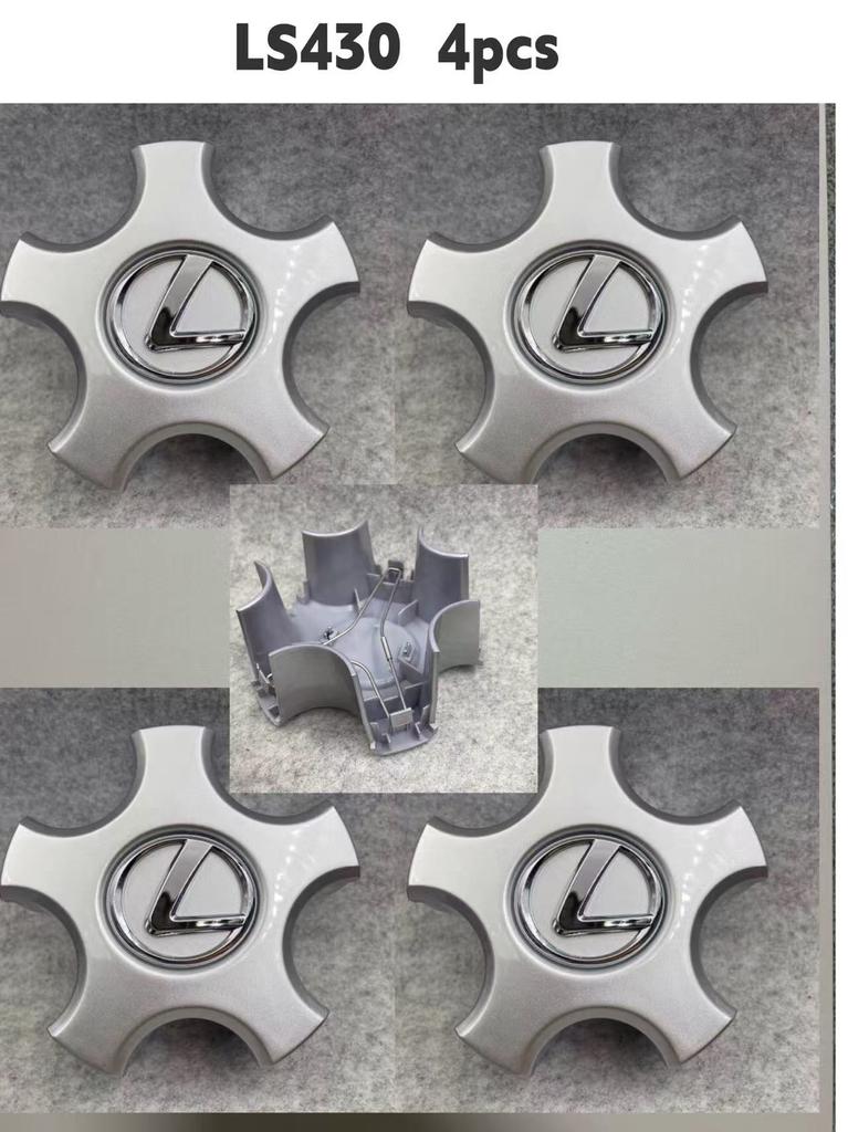 AAQF1 4pcs Center Hub Caps Compatible with 2004 Lexus LS430 Wheel Hub Cover with Emblem
