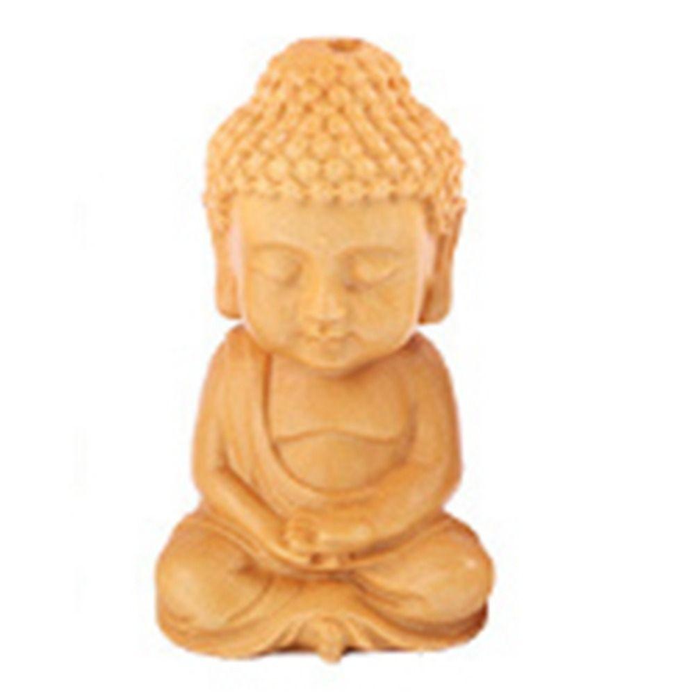 Decor Handicraft Baby Buddha Car Ornament Buddha Statue Little Monk Figurines Key Chain Pendant