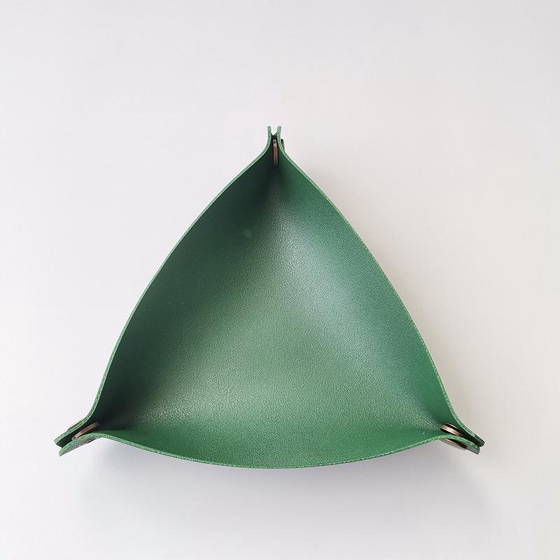 PU Leather Basket Hallway Desktop Storage Dining Tray Cosmetic Leather Tray Box Creative Jewelry Sundries Key Storage