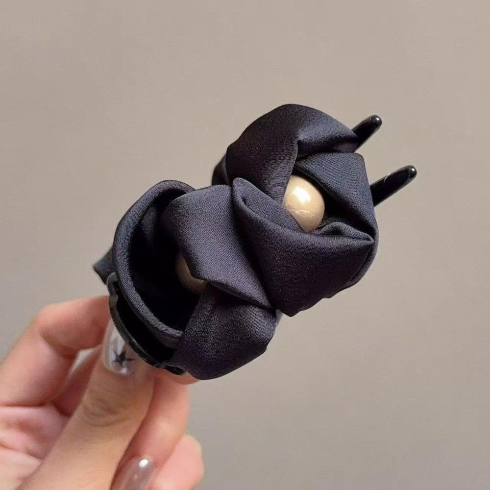 Pearl Decorated Hair Claw Clip Non-slip Bun Hair Clip Elegant Women Hair Accessories