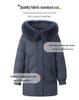 Women's 2025 New Style Mid-Length Winter Down Jacket with Fox Fur Collar for Middle-Aged and Elderly