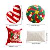 Removable Cushion Cover for Sofa Office Chair Christmas Pillow Sleeve Decorative and Functional Pillowcase for Home Use