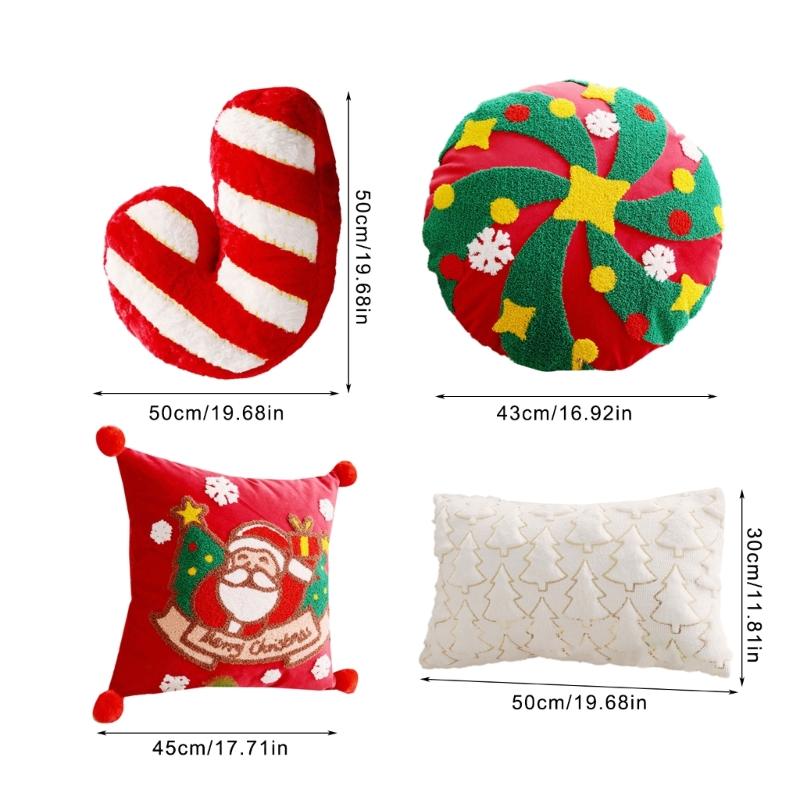 Removable Cushion Cover for Sofa Office Chair Christmas Pillow Sleeve Decorative and Functional Pillowcase for Home Use