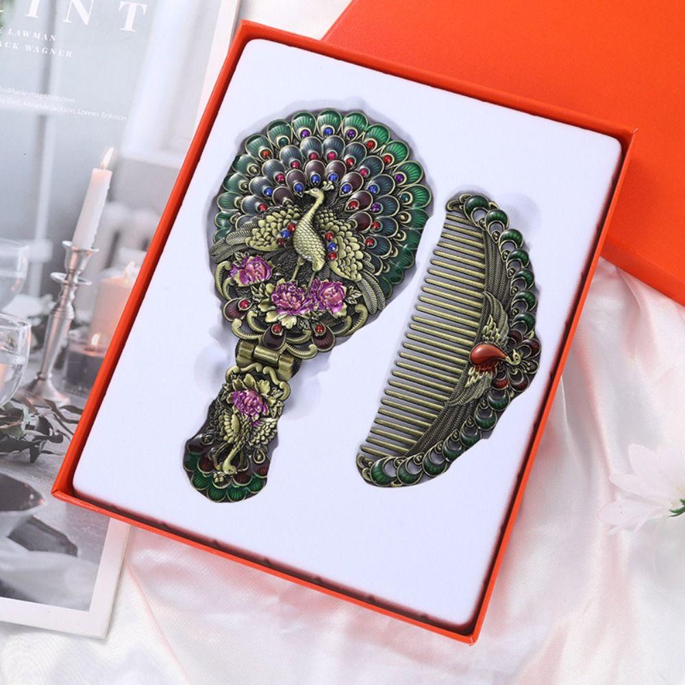 Hand-held Princess Make Up Mirror Vintage Folding Cosmetic Mirror Vanity Mirror Middle East