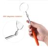 Qiilu 360 Degree Antenna Inspection Mirror Inspection Mirror Check Mirror (30*600mm Pen Clip)