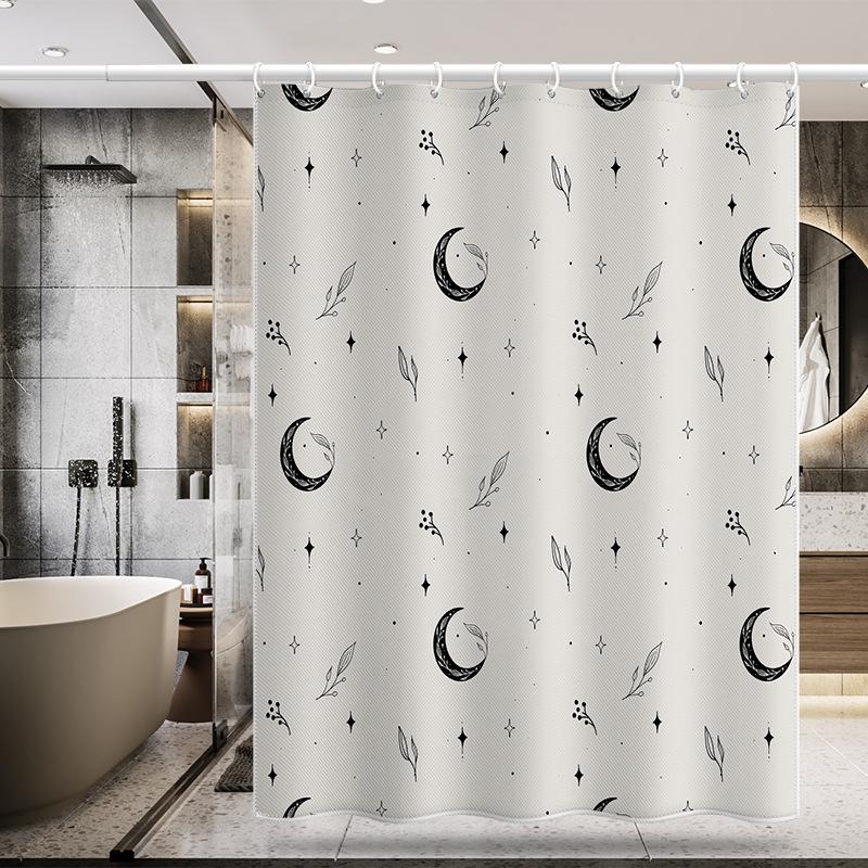 Koupelna zesílená vodotěsná záclona odolná proti plísním sprchový závěs Sprchový oddíl Závěs Sprchový závěs Koupelnový závěs Bez perforace