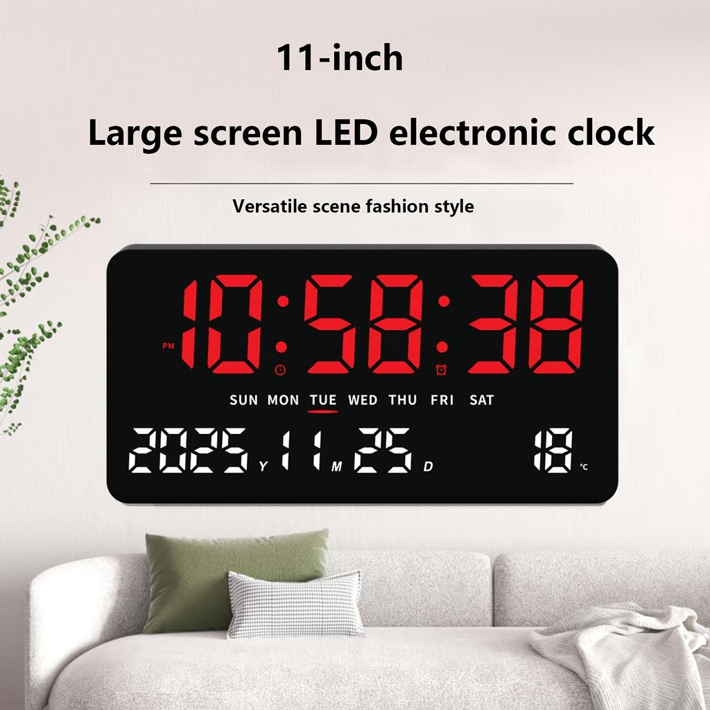 Simple Style 11-Inch High-Definition LED Large-Screen Clock