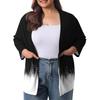 Women's Fall And Winter Fashion Casual Soild 3/4 Sleeve Mid-Length Cardigan Jacket