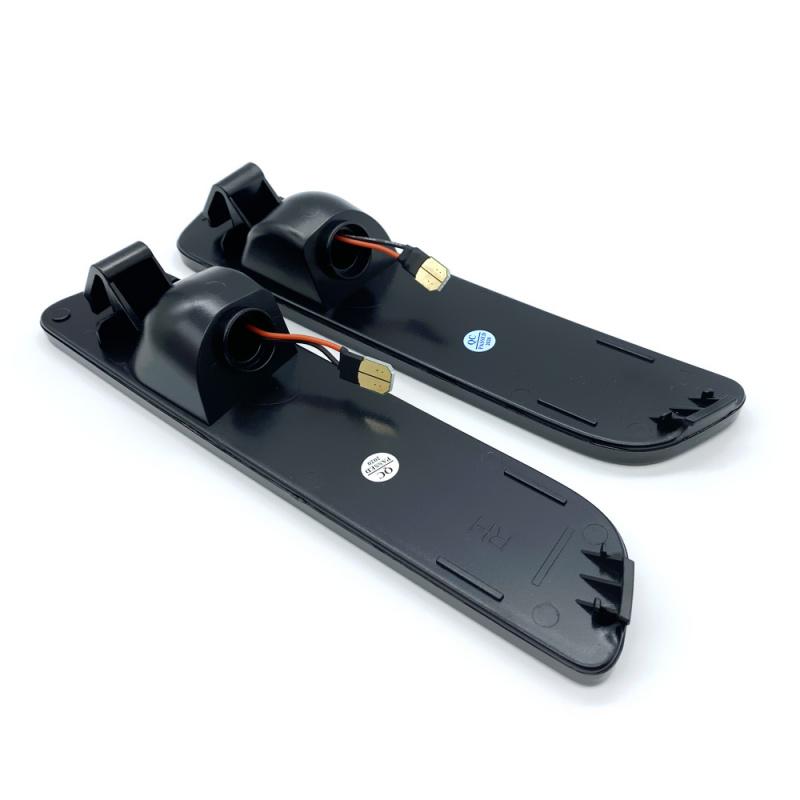 2Pcs Car Smoked LED Rear Bumper Side Marker Light Red For Ford Mustang 2005-2009