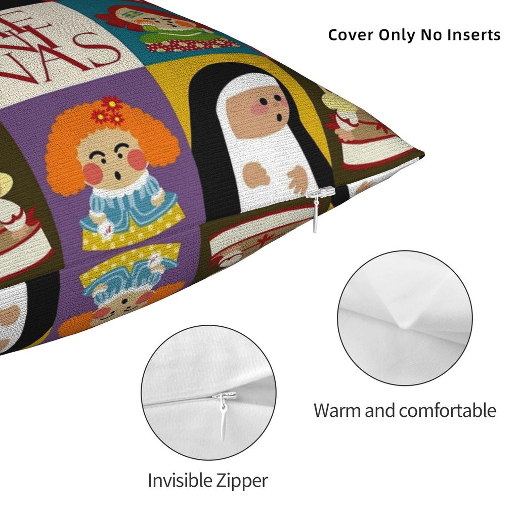Soft Las Meninas Velazquez Art Pillowcase Polyester Cushion Cover Gift The Maids of Honour Pillow Case Cover Home Square