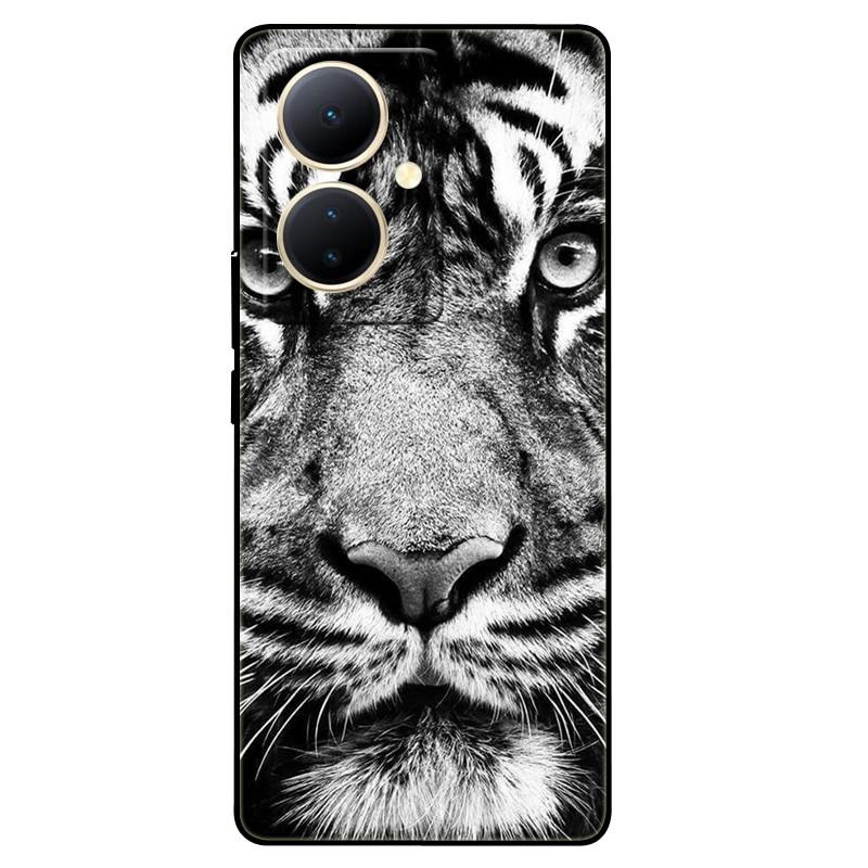 For Vivo V29 Lite 5G Case Global TPU Silicone Wolf Lions Phone Shell For VIVO V29 LITE 6.78 Funda On V29Lite Cat Animals Covers