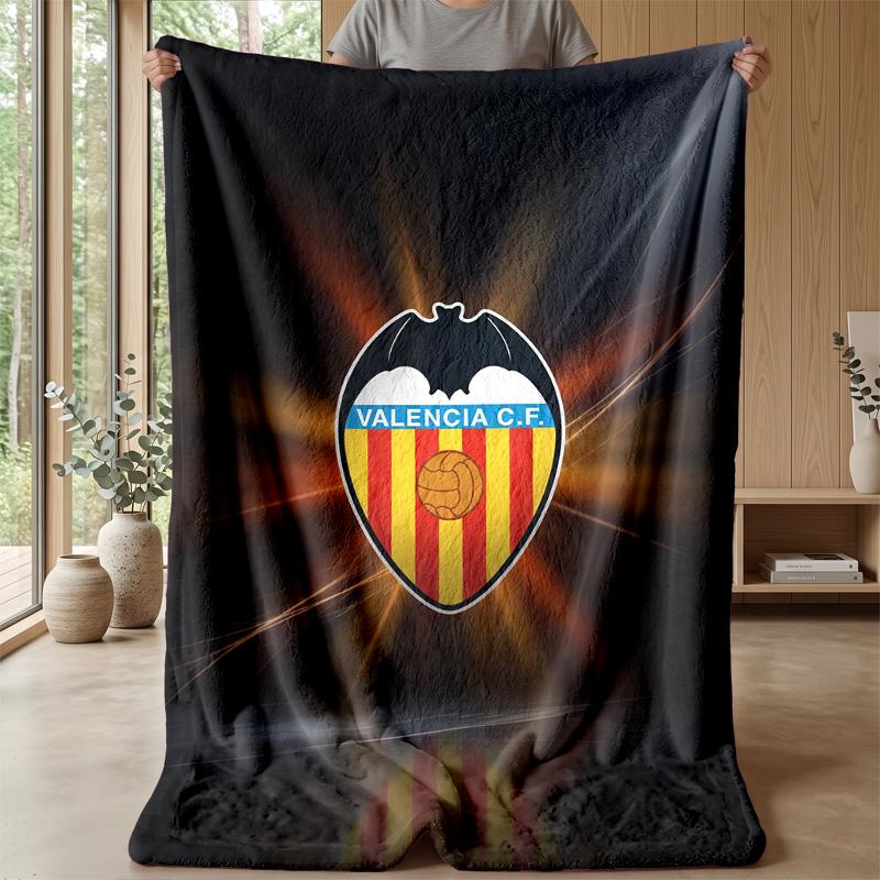 Valencia FC Soft Flannel Fleece Blanket Lightweight Cozy Warm Throw Blanket For Sofa Bed Home Decor