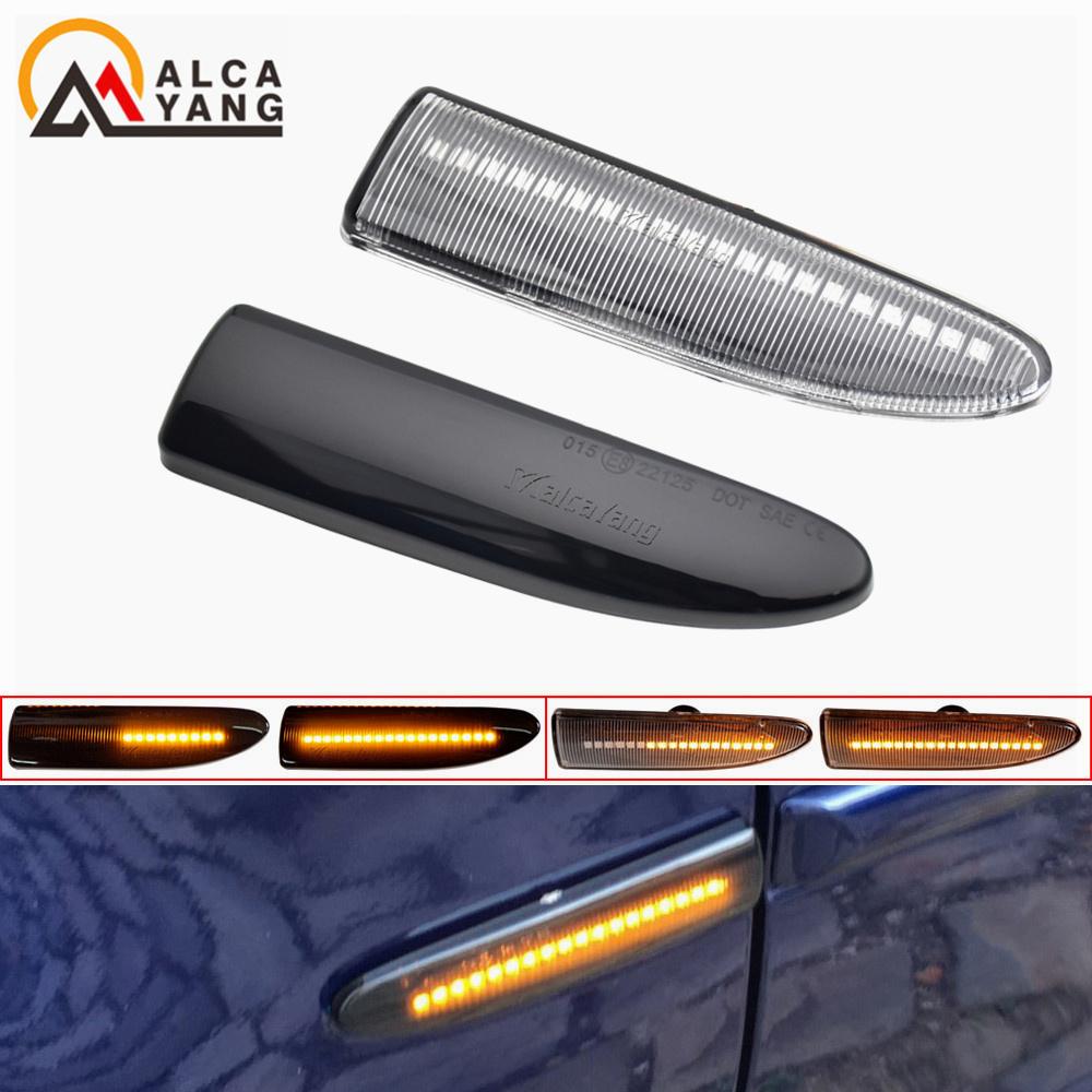 Dynamic LED Side Marker Lights Flowing Turn Signal Light Side Repeater Lamp 12V Panel Lamp for Jaguar X-Type 2002-2009