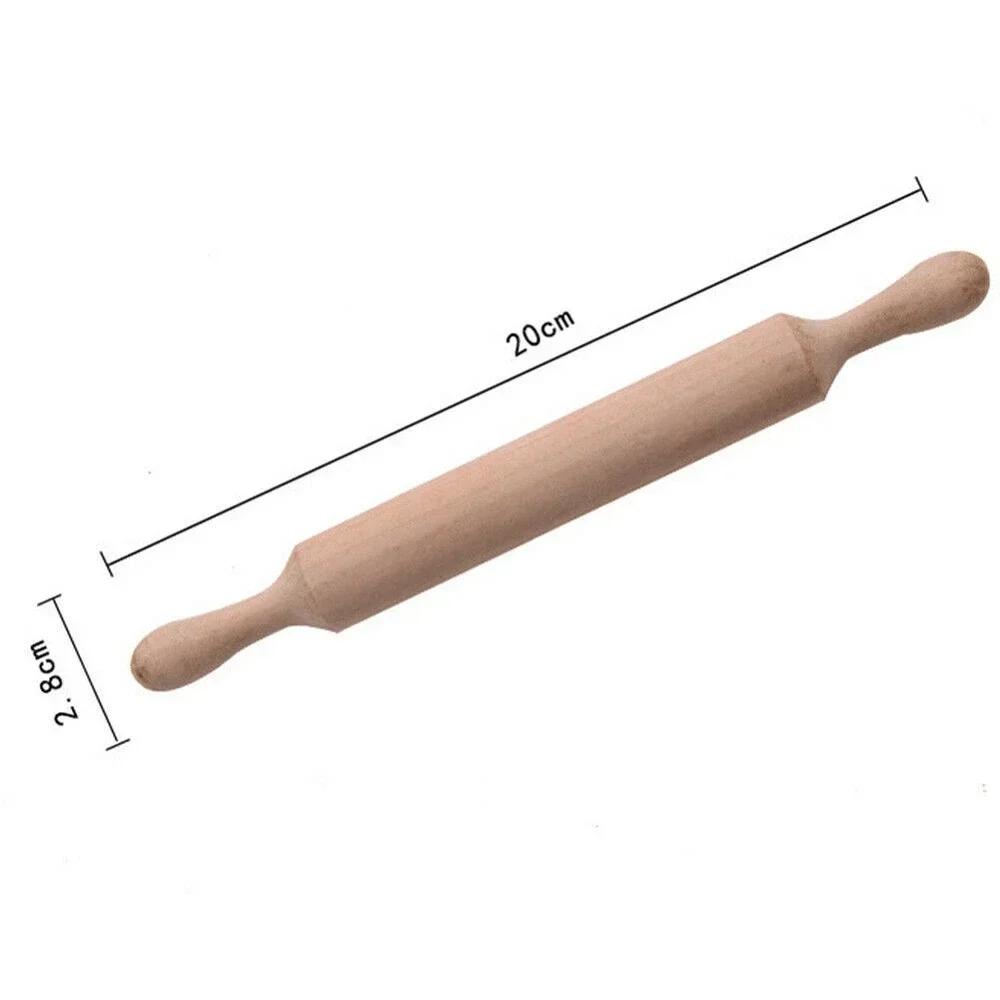 

Wooden Dough Roller, 20Cm Long, for Baking, Fondant Cake Decoration, Mini Rolling Pin, Kitchen Accessories, 1Pcs 20cm