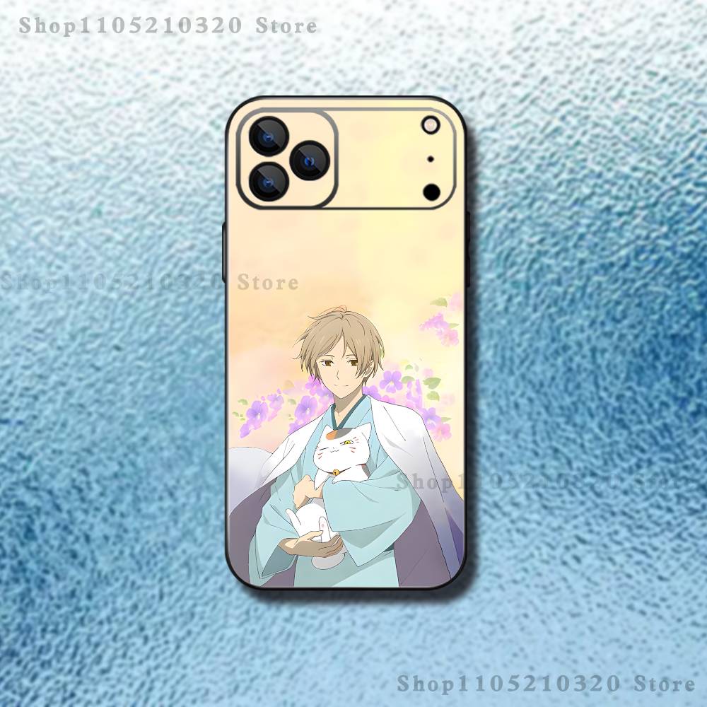 

N-Natsume Book of F-Friends Phone Case For iPhone 17,16,15,14,13,12,11,Pro,Max,Plus,E,Air,Mini Protective Black Cover iPhone16promax