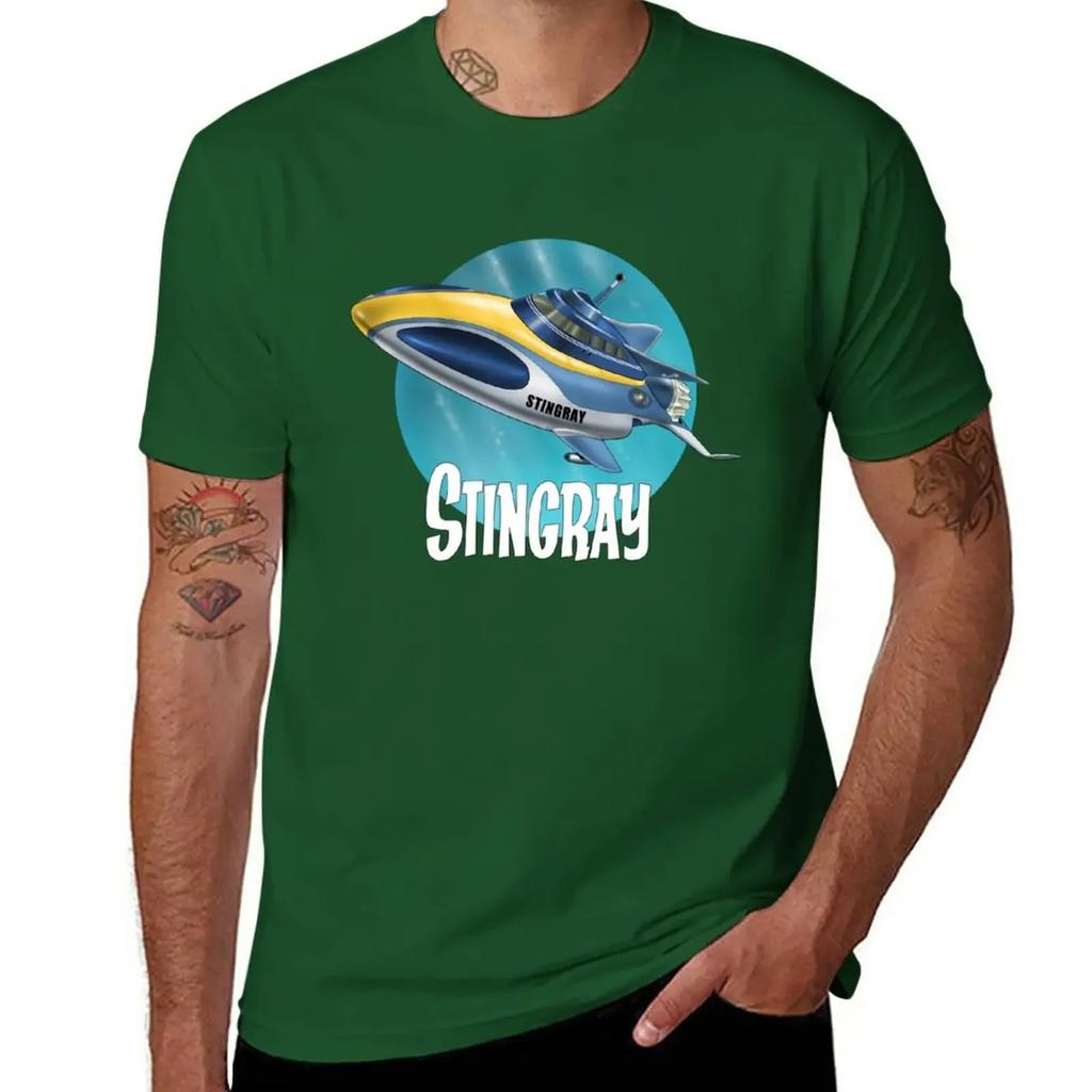 Stingray T-Shirt Aesthetic Clothing Korean Fashion Shirts Graphic Tees Men's T Shirts