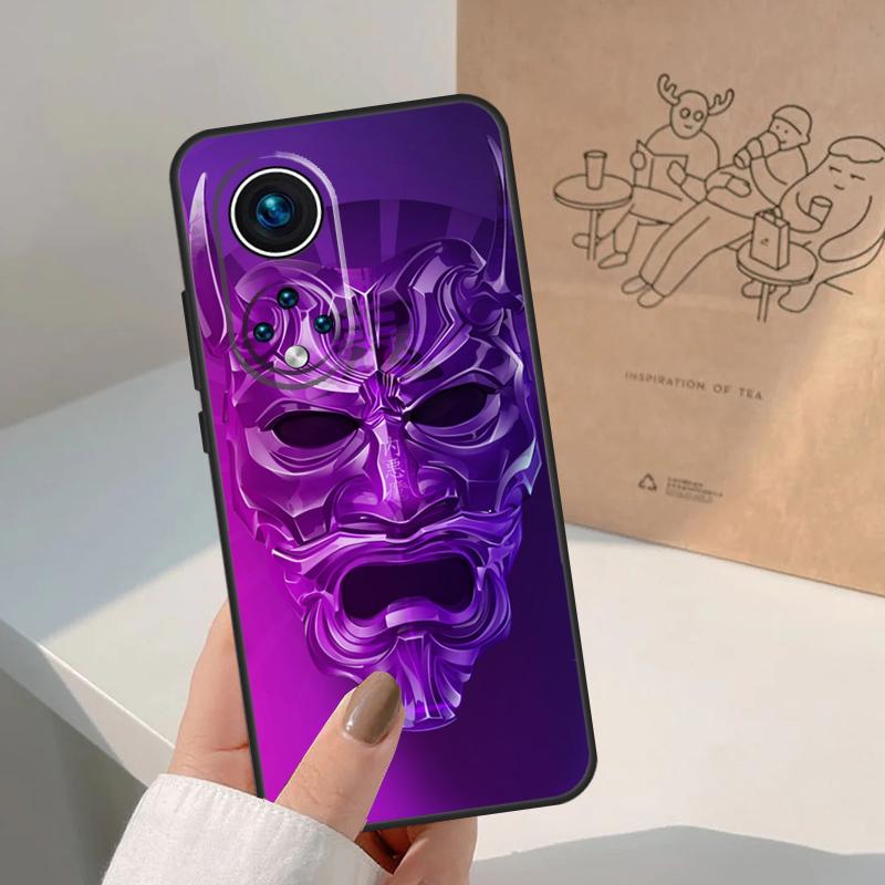 Japanische Oni Hannya Dämonenmaske Für Honor Magic 8 5 6 7 Pro Hülle Für Honor 400 200 Lite 50 70 90 X8c X8b X9a X9b X9c X9d Win