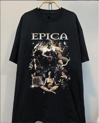 Epica Band All Album Tee Shirt Black Unisex S-5XL 1J0109 Unisex T-Shirt
